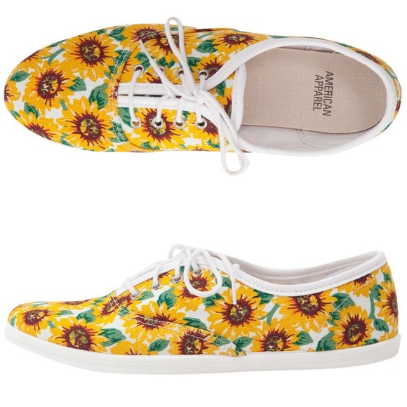 American Apparel Shoes - *SOLD American Apparel Sunflower Shoes 6